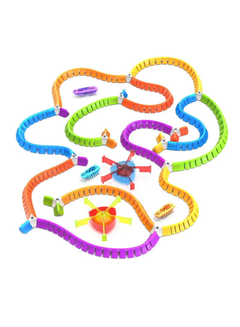 هيكس بج HEXBUG Flash Nano Land – مجموعة ملعب نانو المتحركة مع 3 روبوتات نانو وLED للأطفال 3 سنوات فأكثر - Image 4